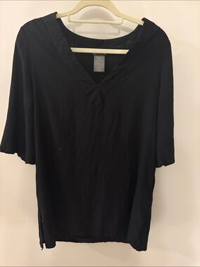 Vince Camuto Swim Black Swim Cover-Up